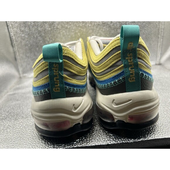 Nike Air Max 97 Air Sprung Shoes Mens Size 7.5 Patches Mushroom DH4759-001 - Picture 5 of 10